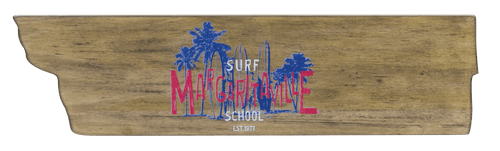 Margaritaville Directional Garden Sign - Surf School
