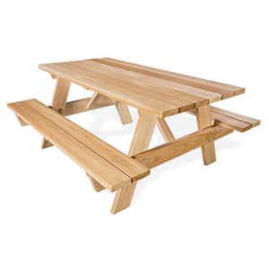 All Things Cedar 6' Picnic Table w/ Attached Bench