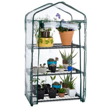 Load image into Gallery viewer, Riverstone Industries GENESIS 3 Tier Portable Rolling Greenhouse with Clear Cover