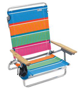 RIO Beach Classic 5-Position Lay-Flat Beach Chair