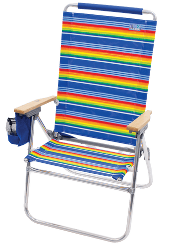 RIO Beach Hi-Boy Tall Back Beach Chair - Stripe