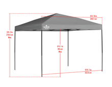 Load image into Gallery viewer, Shade Tech ST100 10 x 10 ft. Straight Leg Canopy - Grey