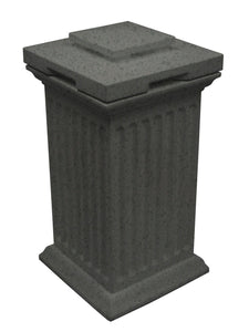 Savannah Column Storage and Waste Bin
