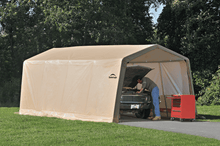 Load image into Gallery viewer, ShelterLogic 10&#39; x 20&#39; x 8&#39; All-Steel Metal Frame Peak Style Roof Instant Garage and AutoShelter with Waterproof and UV-Treated Ripstop Cover