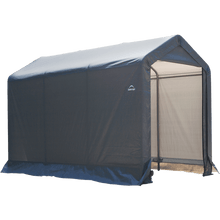 Load image into Gallery viewer, ShelterLogic 6×10×6&#39;6&quot; Peak Style Storage Shed, 1-3/8&quot; Frame, Grey Cover