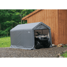 Load image into Gallery viewer, ShelterLogic 6×10×6&#39;6&quot; Peak Style Storage Shed, 1-3/8&quot; Frame, Grey Cover