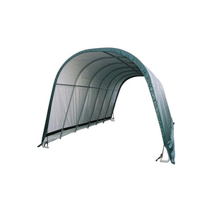 ShelterLogic 12x24x10 Round Style Run-In Shelter, Green Cover