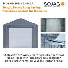 Load image into Gallery viewer, Sojag 12 x 30 ft Everest Garage in Charcoal