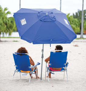 RIO 7' SQ TOTAL SUNBLOCK UMB with Table and Sand Anchor