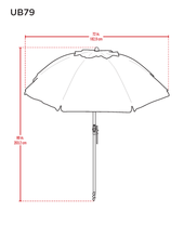 Load image into Gallery viewer, RIO Beach 6 ft. Beach Umbrella with Integrated Sand Anchor and Carry Bag