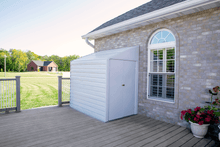 Load image into Gallery viewer, Arrow Yardsaver 4 x 7 ft. Steel Storage Shed Pent Roof Eggshell