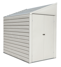 Load image into Gallery viewer, Yardsaver 4 x 7 ft. Steel Storage Shed Pent Roof Eggshell